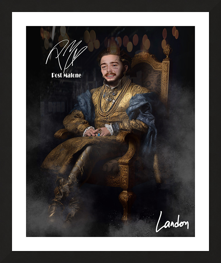 Renaissance Post Malone Picture Frame print