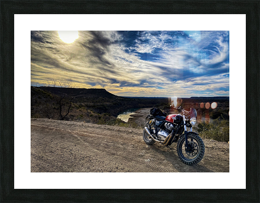 RE Scrambler Picture Frame print