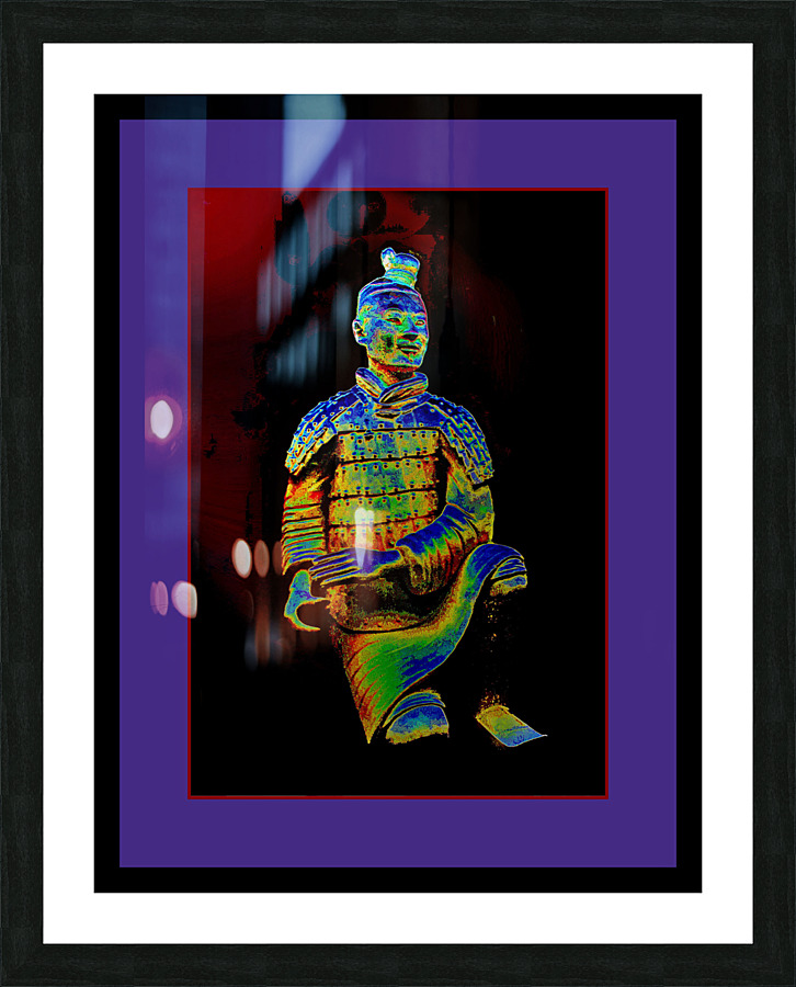 KNEELING ARCHER - A TERRACOTTA WARRIOR IN XIAN CHINA Picture Frame print