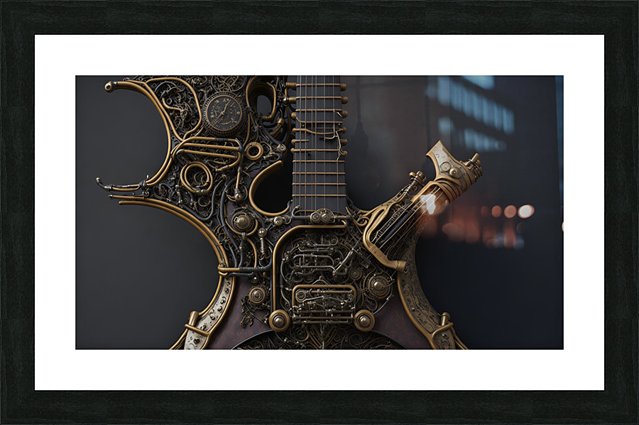 Steampunk Musical Instrument 2-4  Framed Print Print