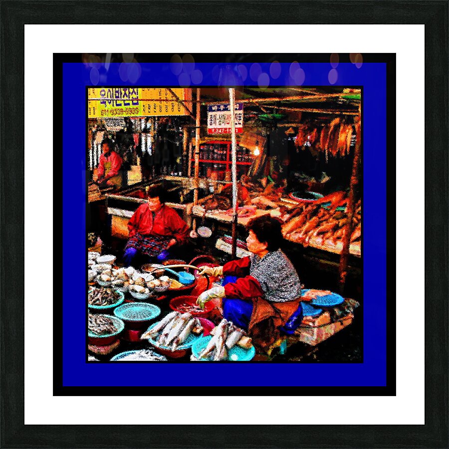 FISH MARKET IN SOUTH KOREA 03 Picture Frame print