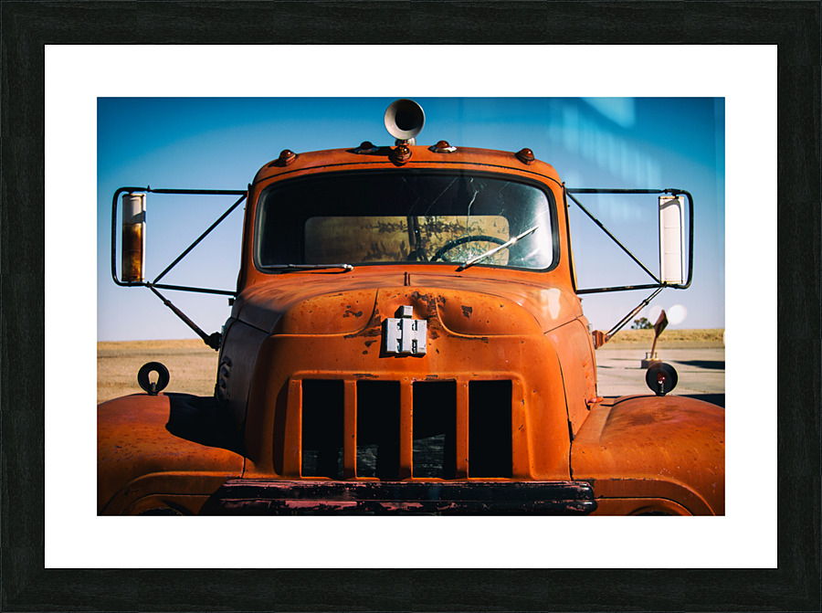 Old Empty Picture Frame print