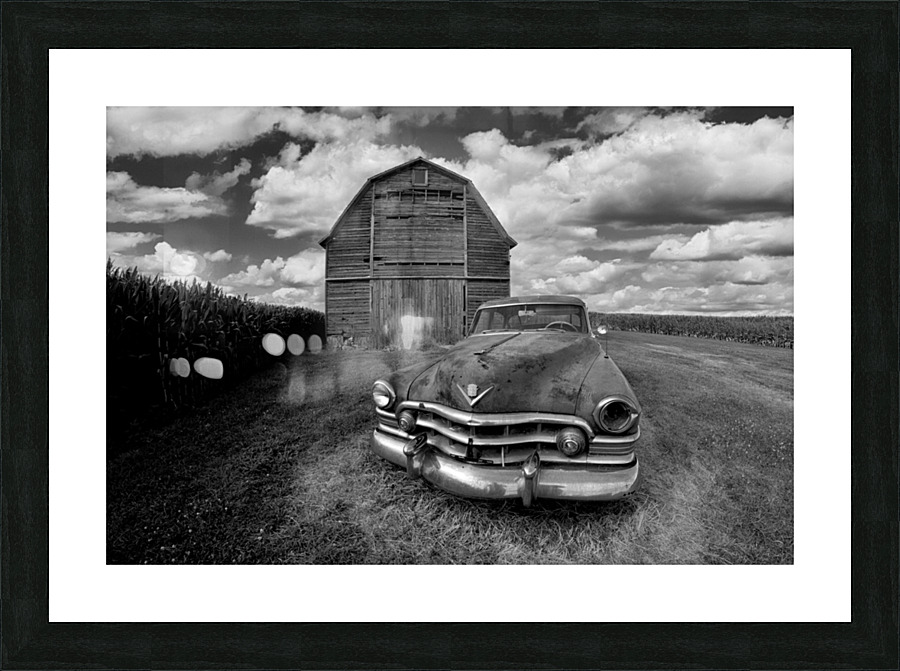 The Farmers Cadillac Picture Frame print