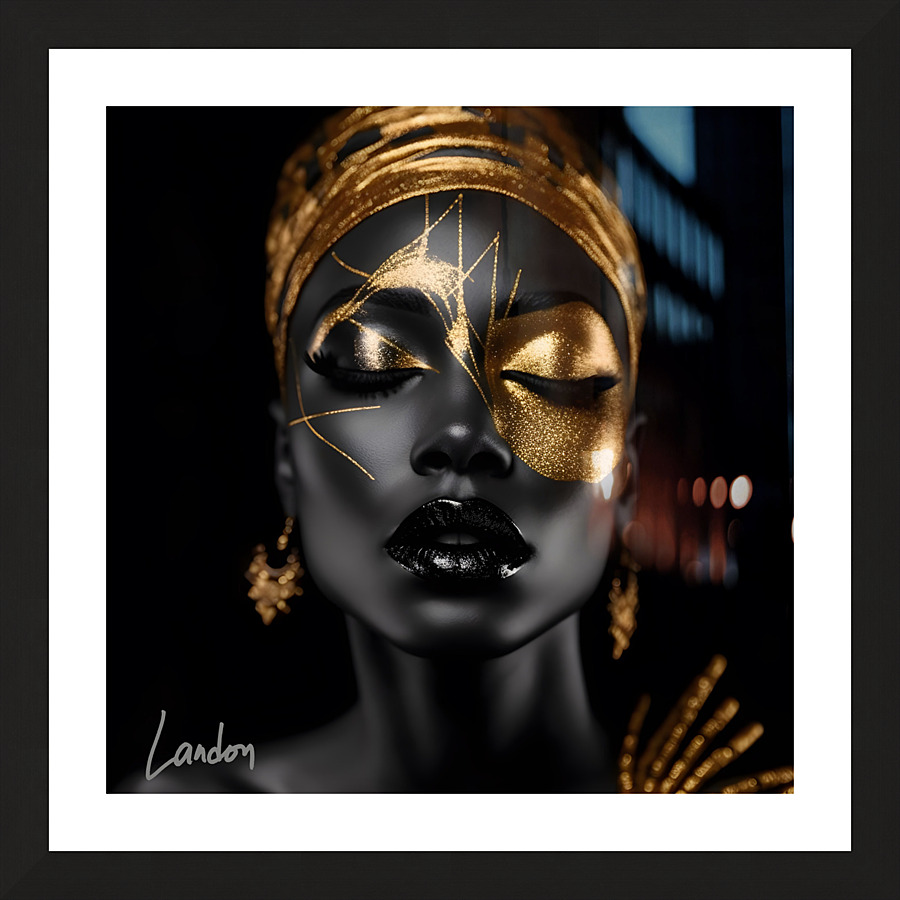 Touch of Gold 29 Picture Frame print