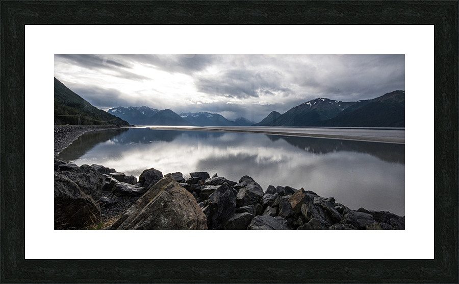  DSC0447 turnagain point reflected 16x32 Picture Frame print