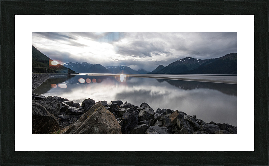  DSC0447 turnagain point reflected 16x32 Picture Frame print