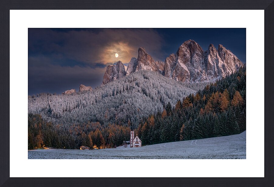 Change of Seasons Dolomites Picture Frame print
