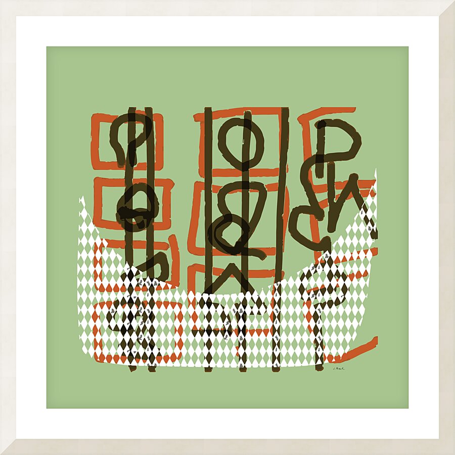 Kings Court - green  Framed Print Print