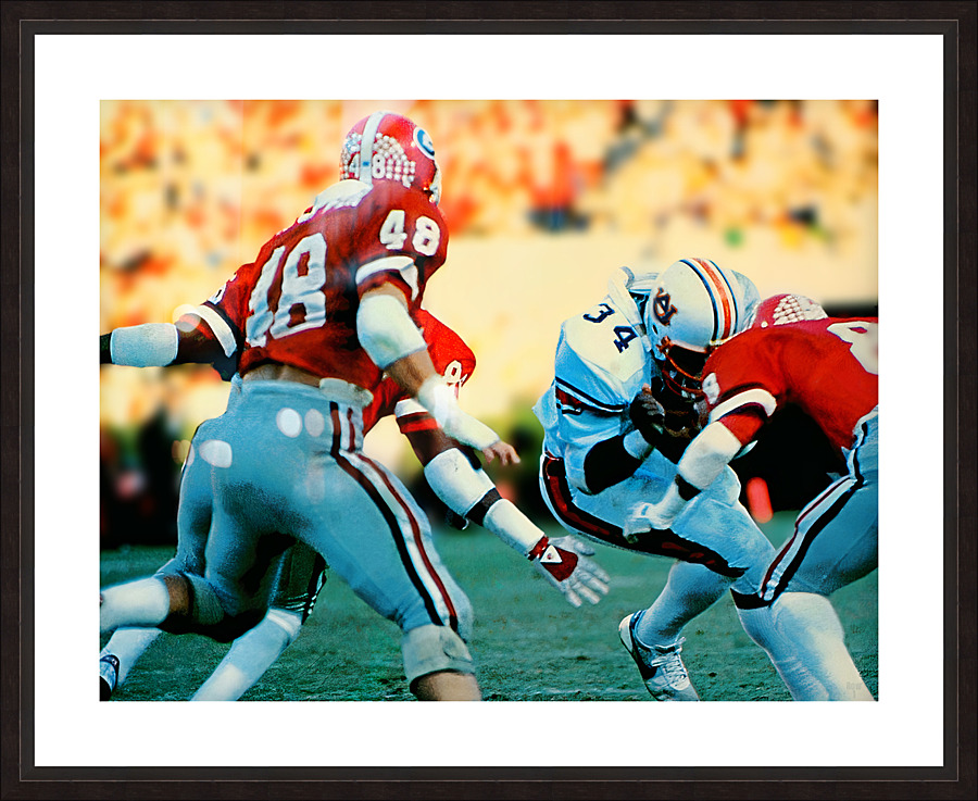 Bo Jackson Run Against Georgia Picture Frame print