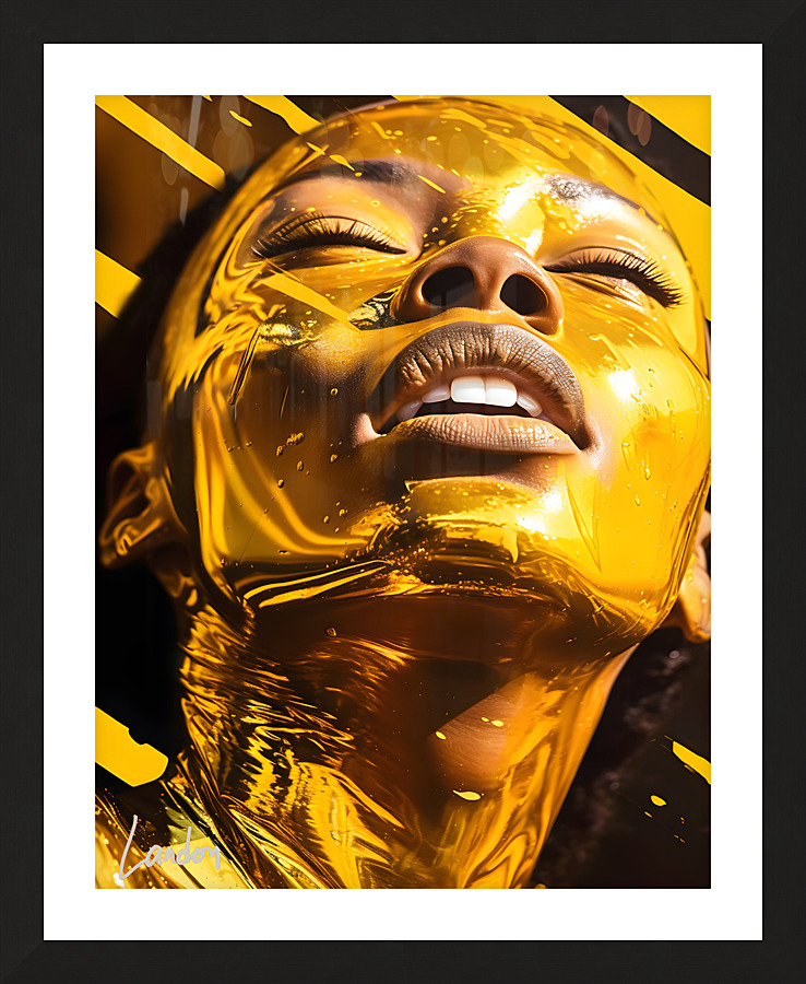 Melanated Honey 4 Picture Frame print