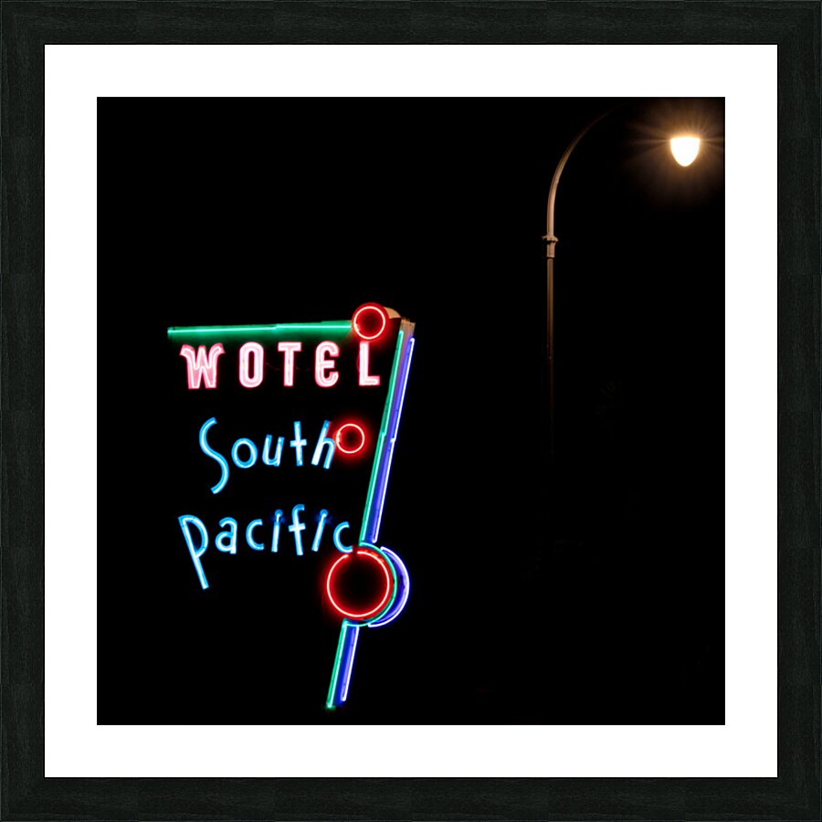 Neon 5 Picture Frame print