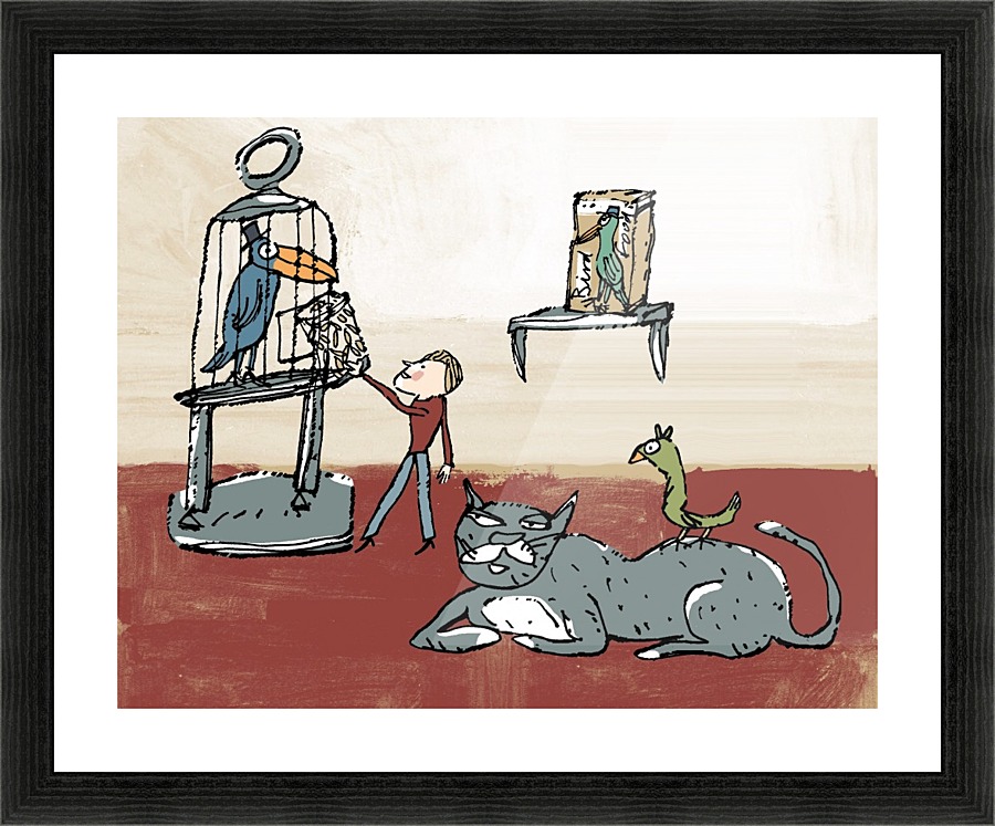 BIRD FEED Picture Frame print