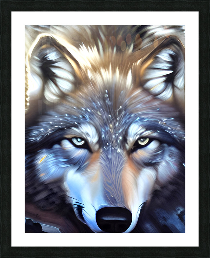 Gorgeous Wolf Picture Frame print