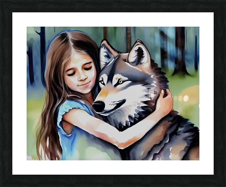 Wolf Love 2 Picture Frame print