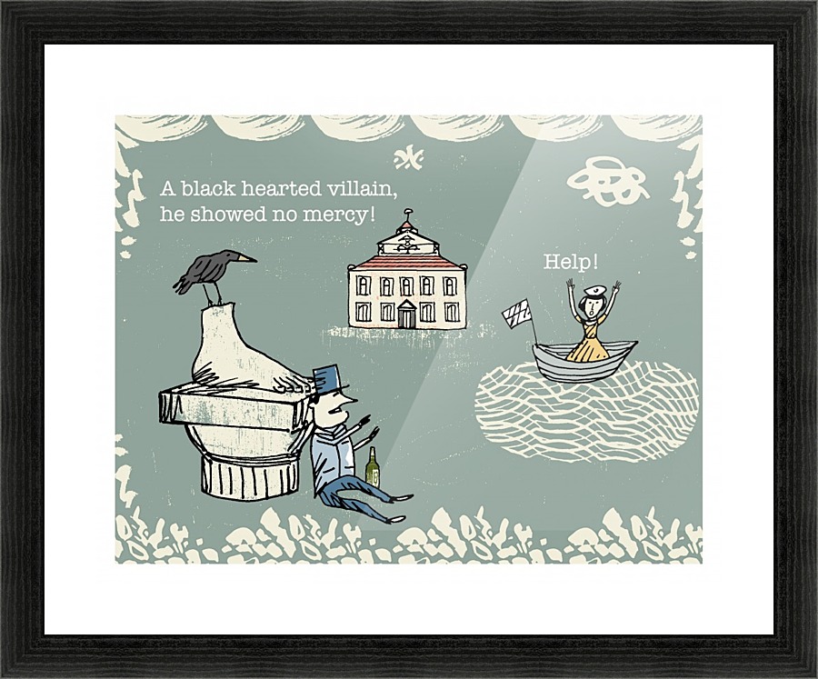 VILLAIN Picture Frame print