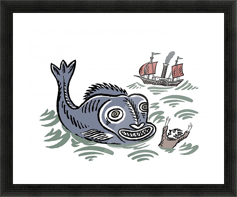 BIG FISH Picture Frame print