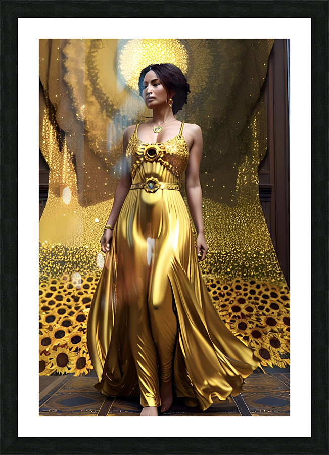 Sunflower Goddess Picture Frame print