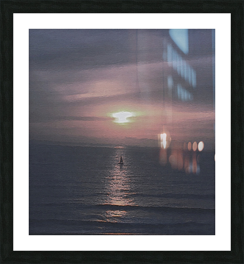 solo sailing Picture Frame print