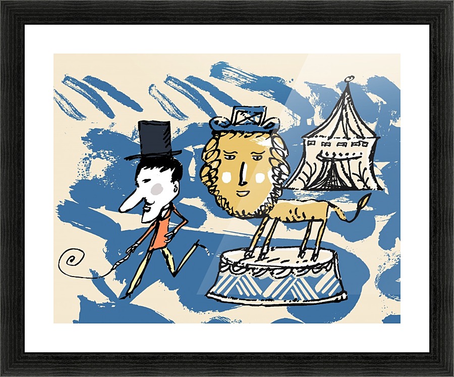 LIONBOY Picture Frame print