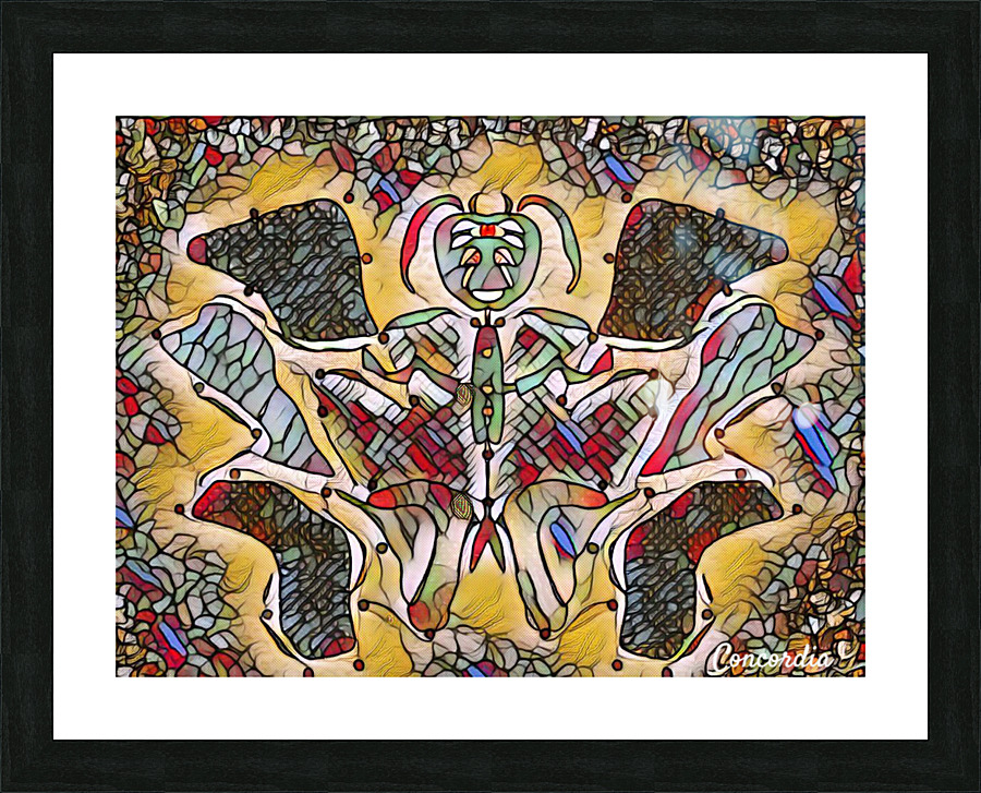 Moth man Picture Frame print