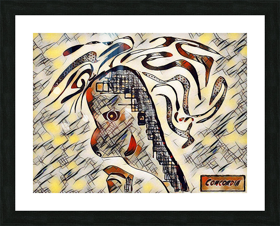 The Thinker 9 Picture Frame print