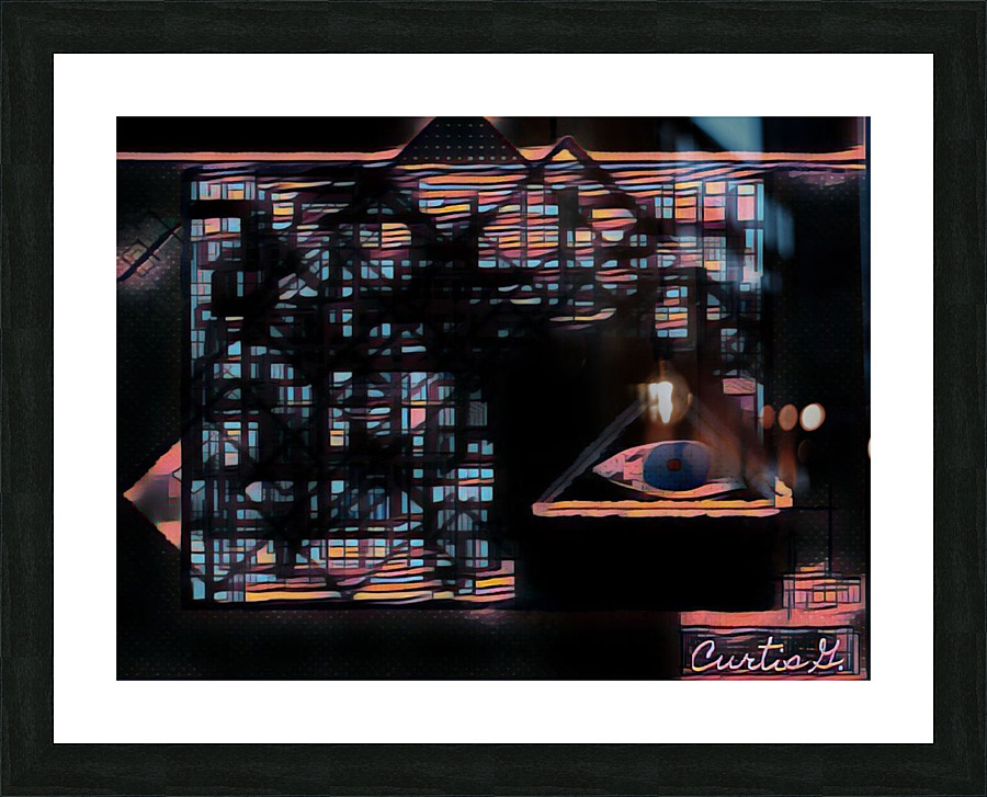 Chaos 4 Picture Frame print