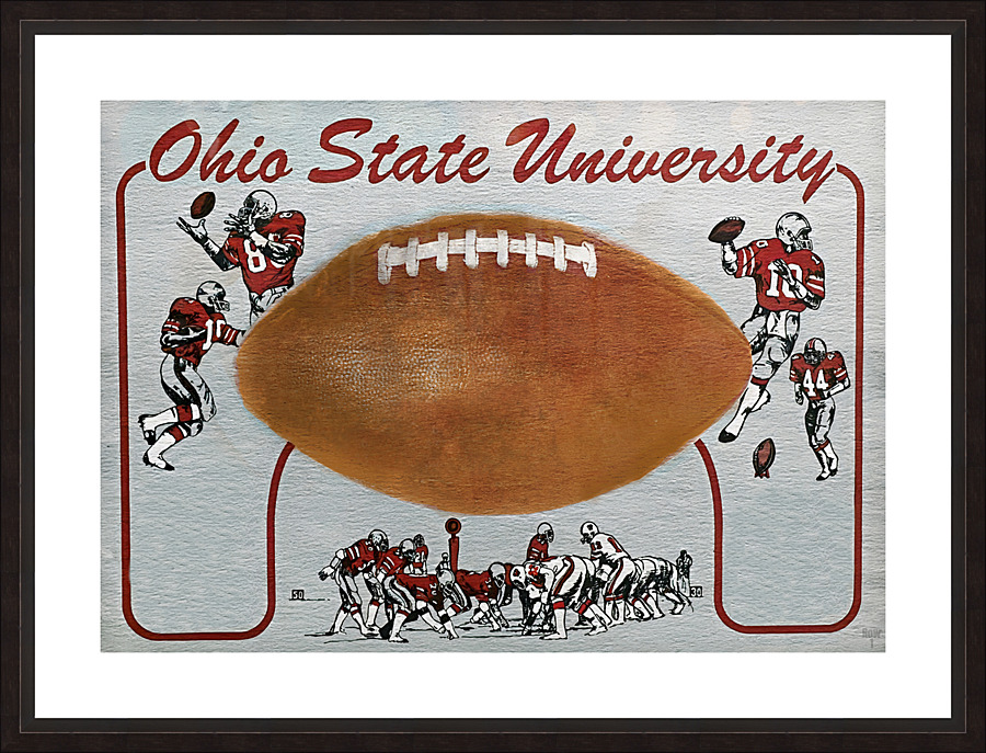 1982 Ohio State Football Art Picture Frame print