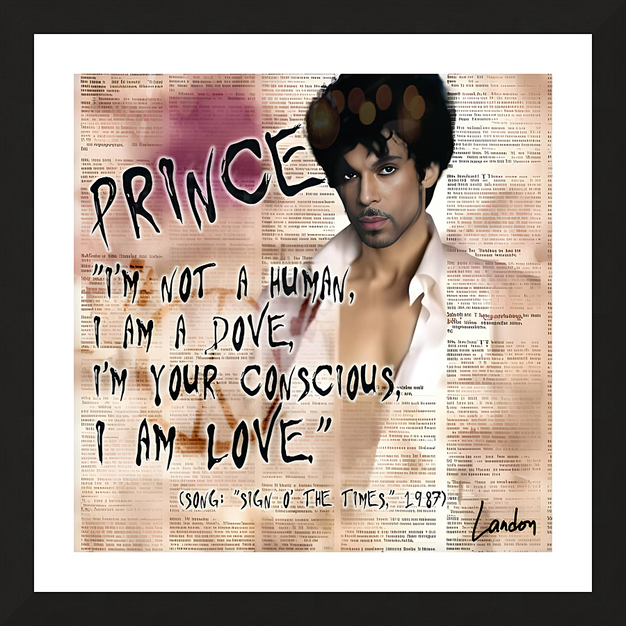 Prince-Sign OThe Times Picture Frame print