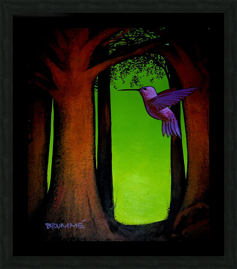 The Green Forest  Framed Print Print