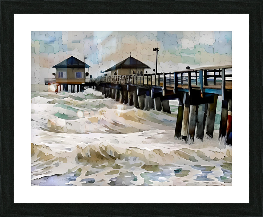 Ian Naples Pier Picture Frame print