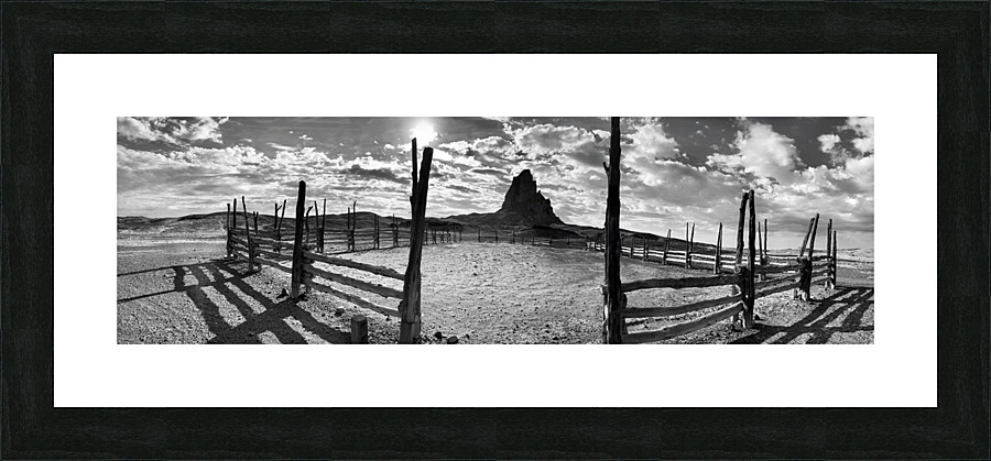 Agathla Peak Corral  Framed Print Print