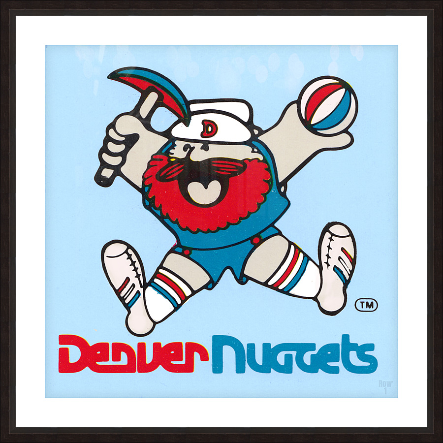 1979 Denver Nuggets Throwback Logo Art Picture Frame print