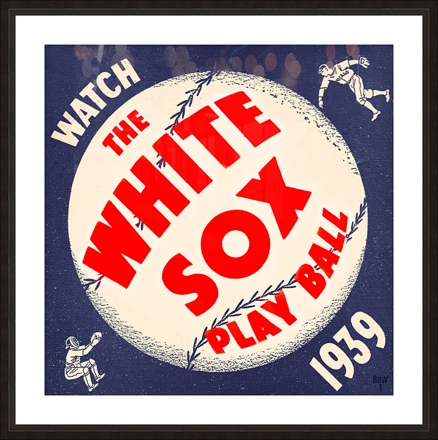 1939 Chicago White Sox Remix Picture Frame print