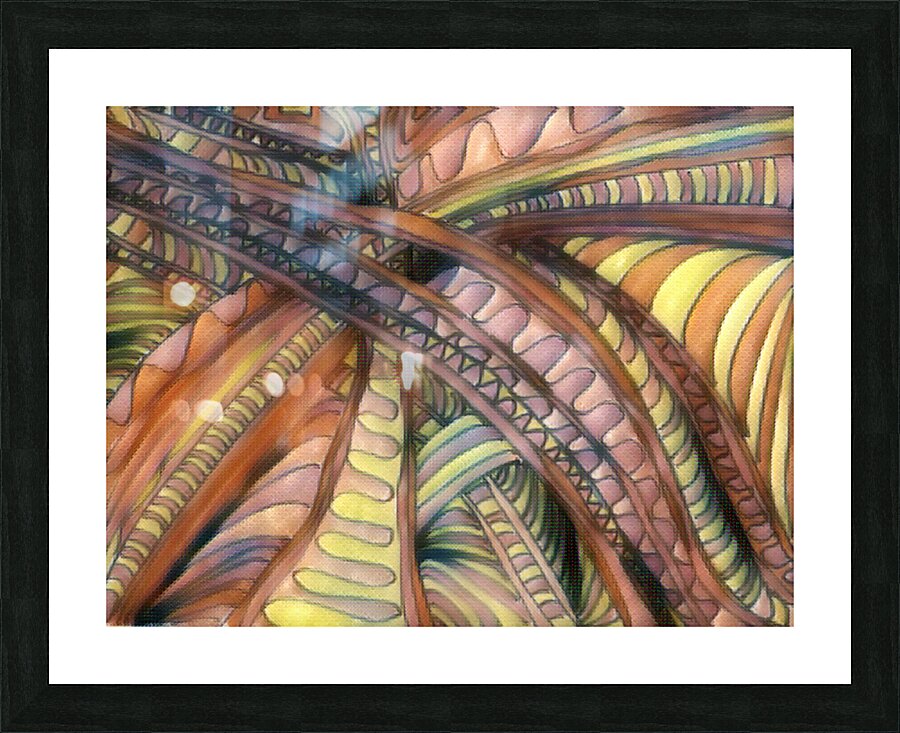 Abstract Pathways in Windel Picture Frame print