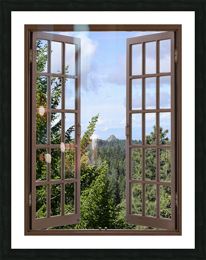 Stack Rock from the Redtail Trail in Boise National Forest Picture Frame print