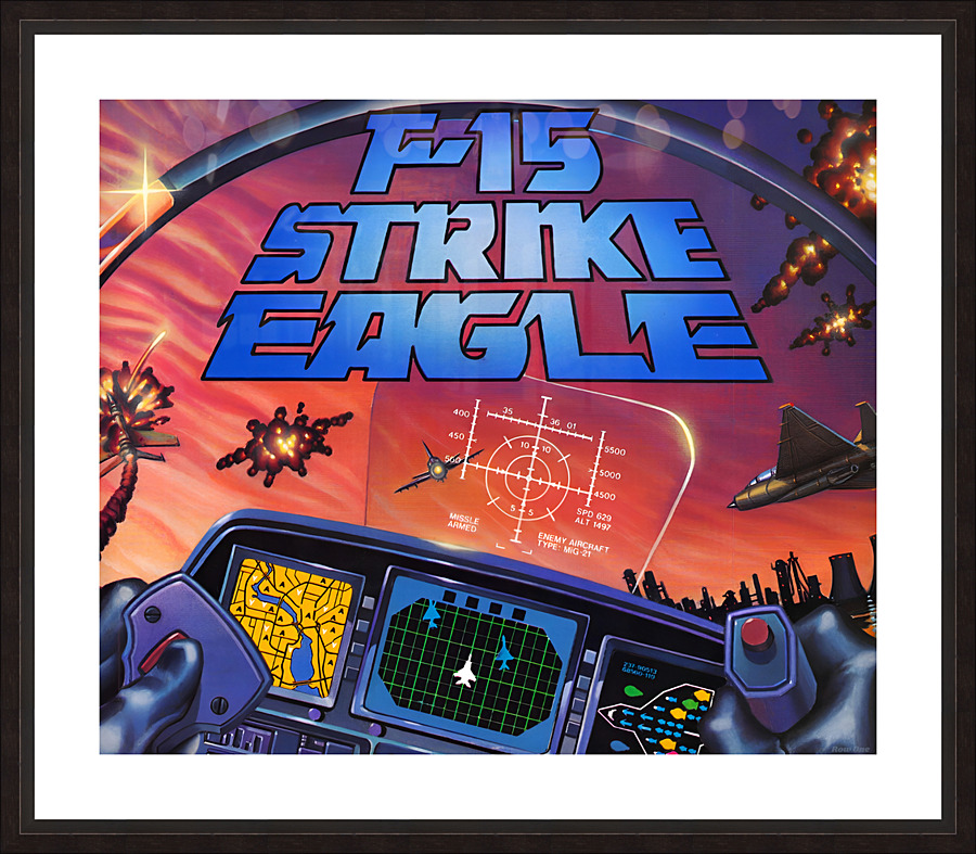 F-15 Strike Eagle Video Game Art Picture Frame print