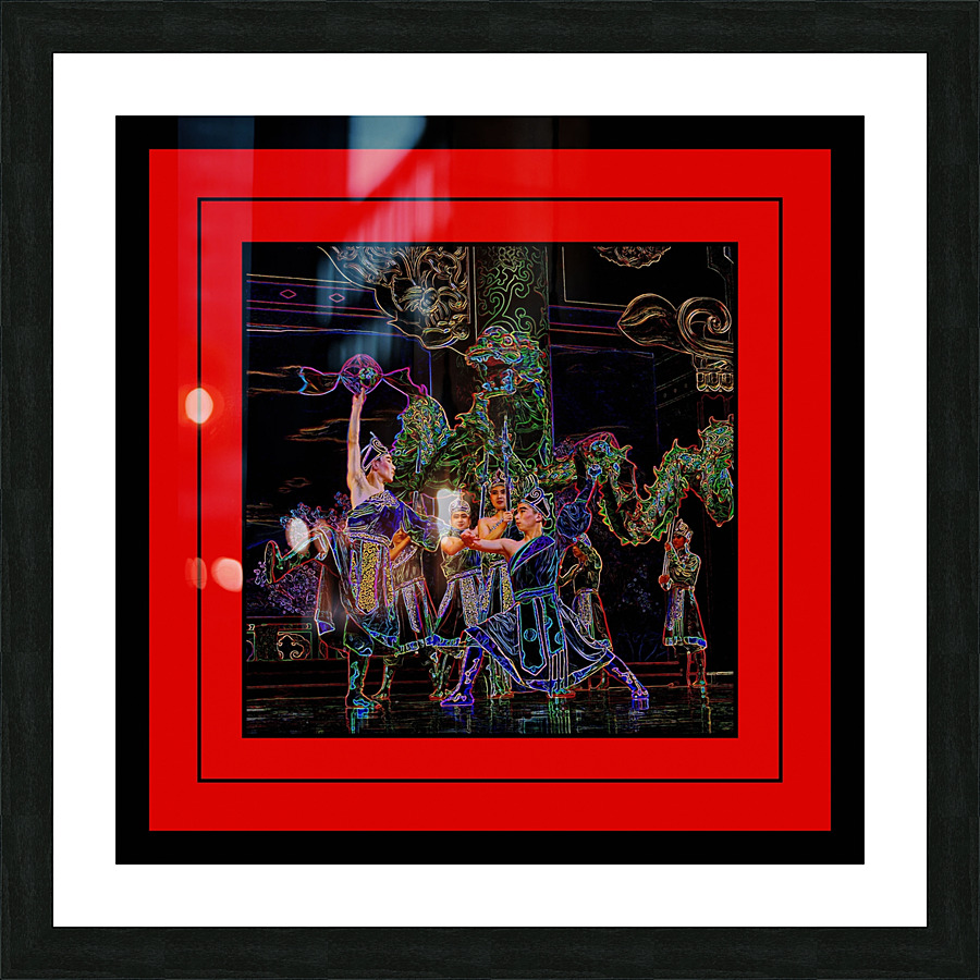 DANCING WITH DRAGONS   Picture Frame print
