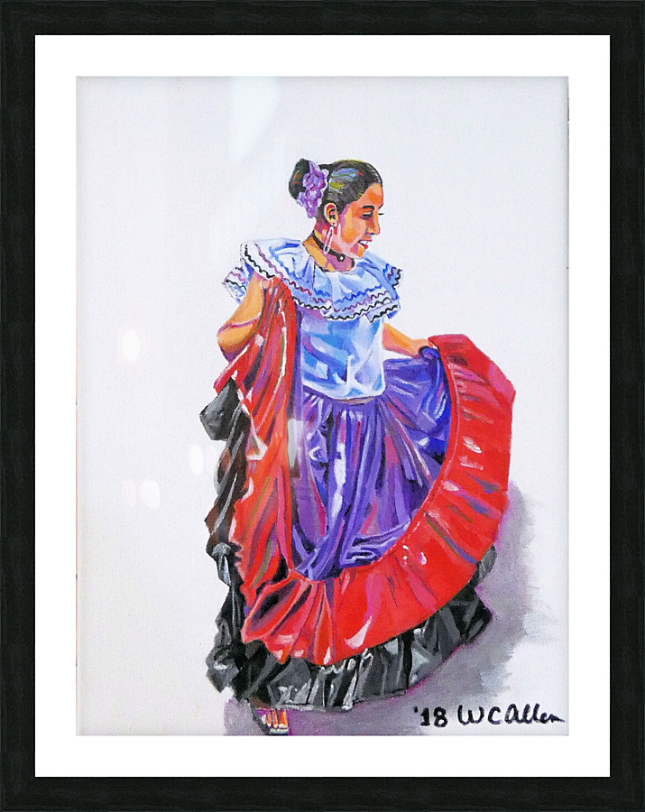 1 Dancer in Costa Rica Picture Frame print
