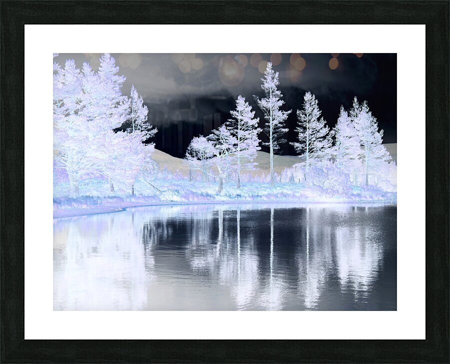  Pale Inverted Moody Lochan Picture Frame print
