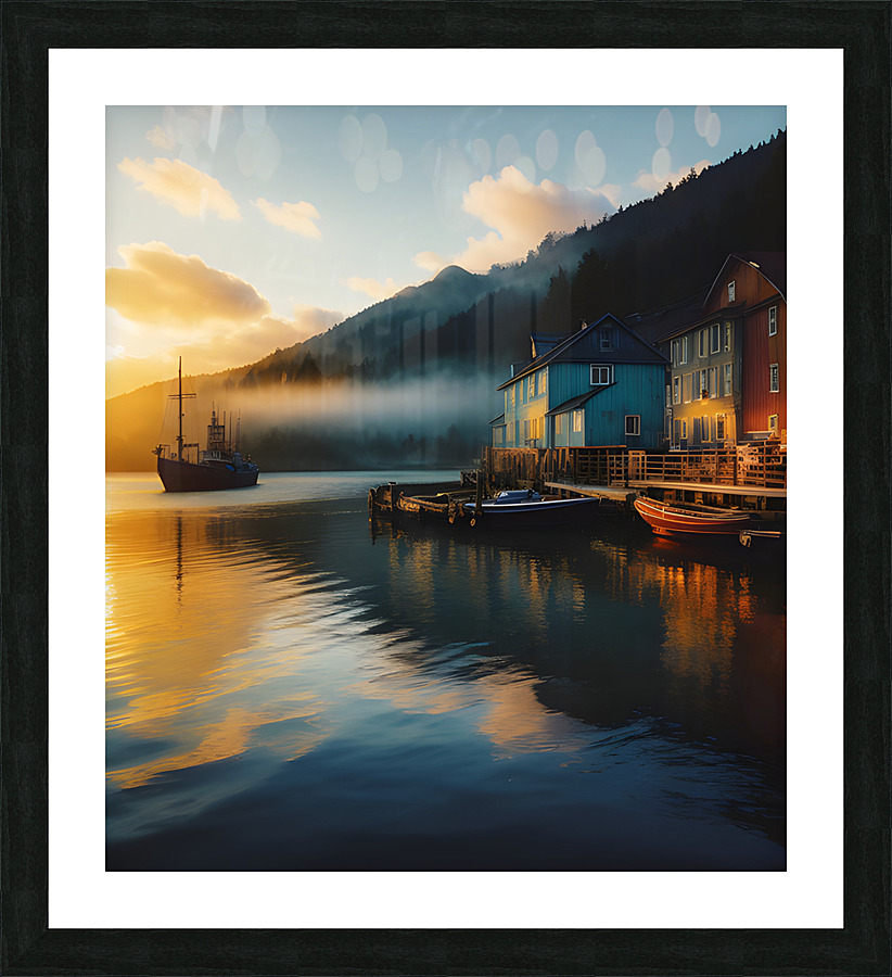 Harbour Day1 Picture Frame print