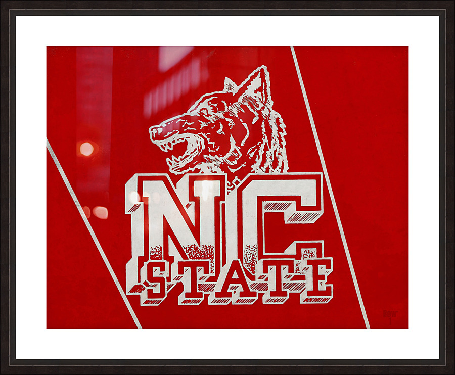 Vintage NC State Wolfpack  Picture Frame print