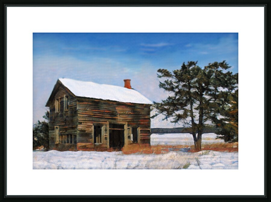 What a Pioneer Built - Now Abandoned Picture Frame Printing