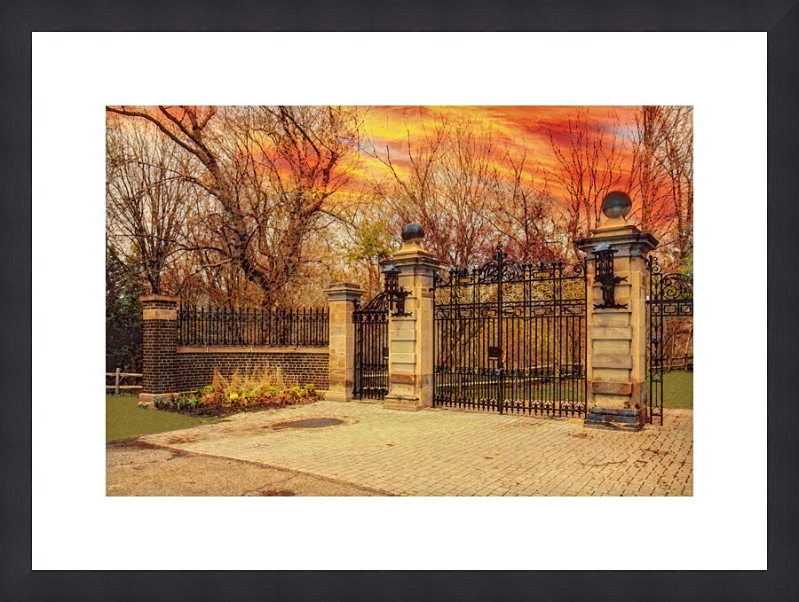 Craighleigh Gardens Iron Gate Picture Frame print