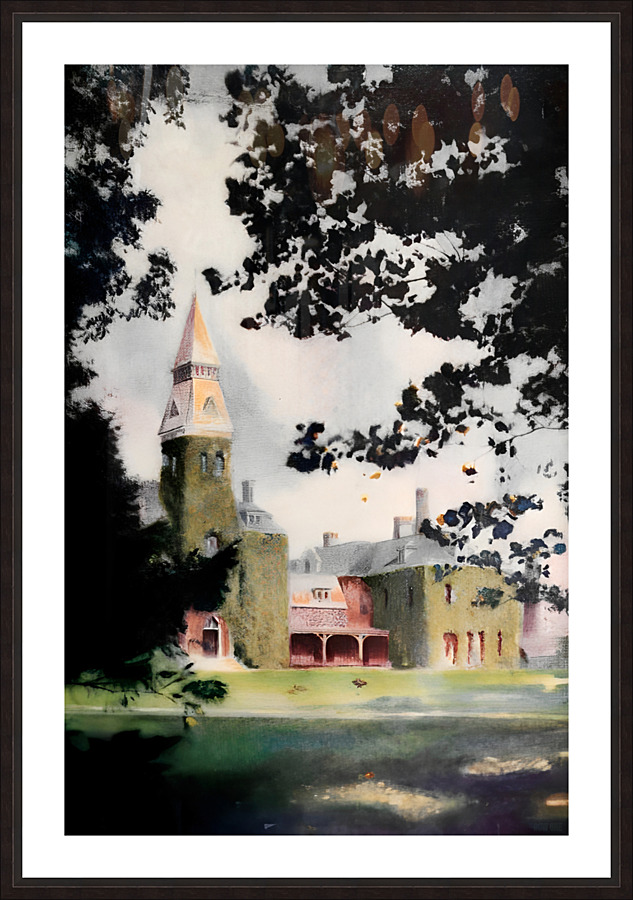 Vintage Kansas State University Campus Art Picture Frame print