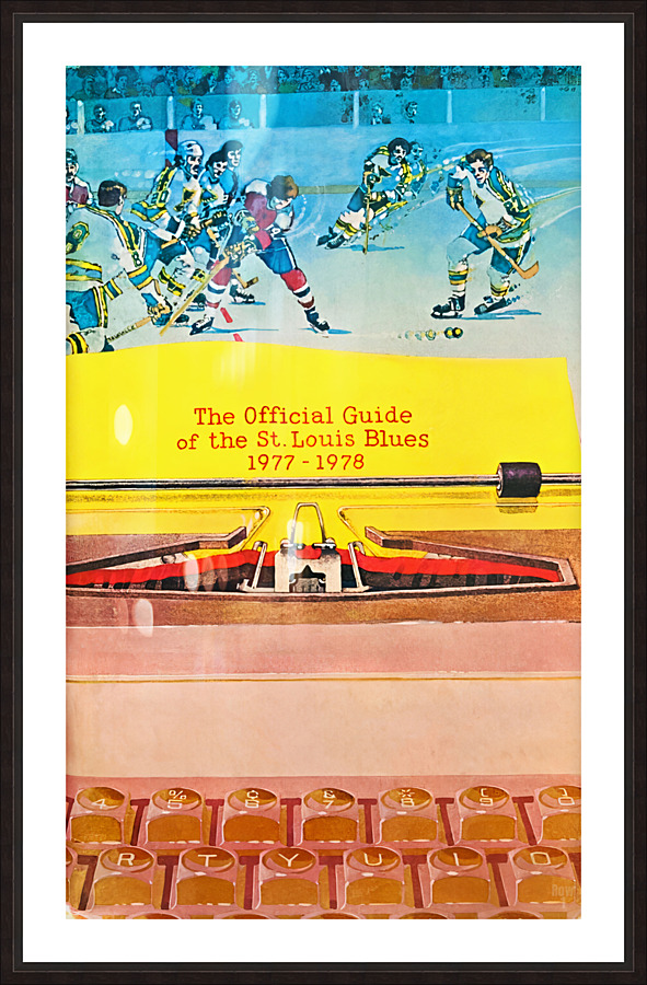 1977 St. Louis Blues Hockey Art Picture Frame print