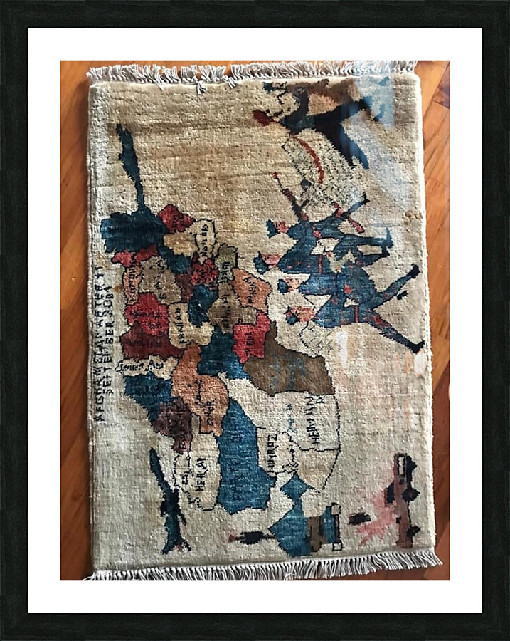 war rugs 9 Picture Frame print