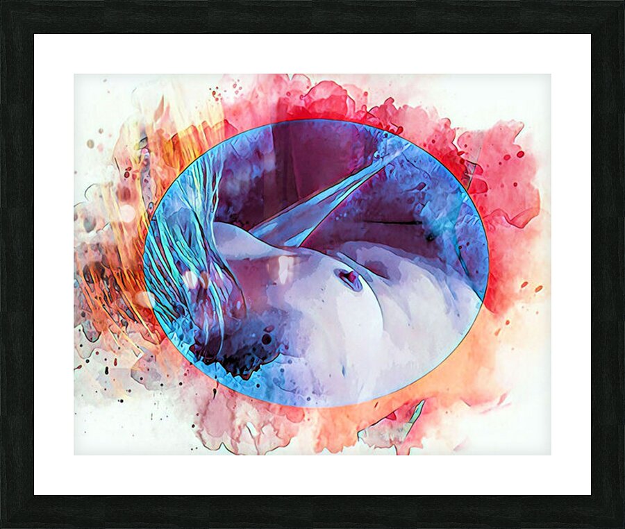 Reclining Nude Series 1 - Image 1 - Version 2  Framed Print Print