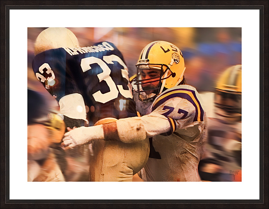 1985 LSU vs. Notre Dame Football Art Picture Frame print