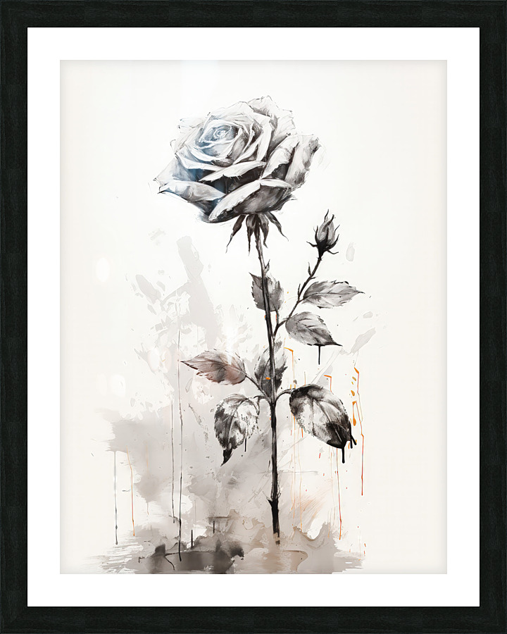 Ochre: Rose in Perpetuity Picture Frame print