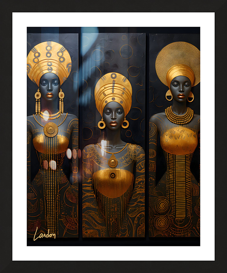 Golden Goddesses 15 Picture Frame print